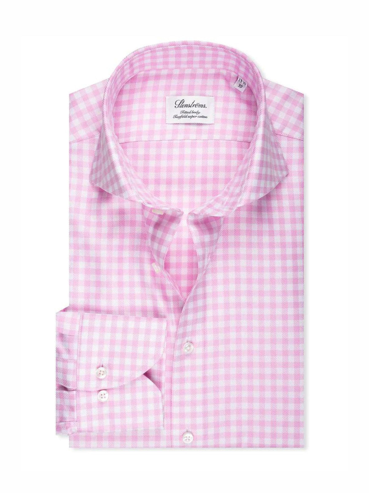 Pink Gingham Checked Shirt | Fitted Body– M PENNER