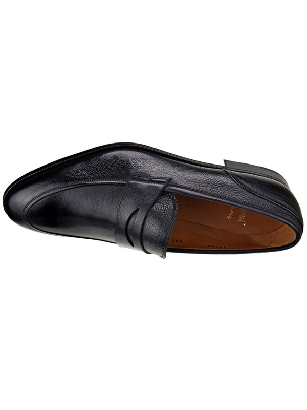 Ferragamo Men's Grandioso Grained Calfskin Gancini Loafer